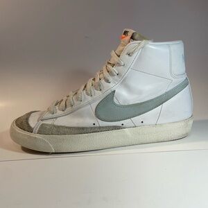White Nike High-Top Blazers